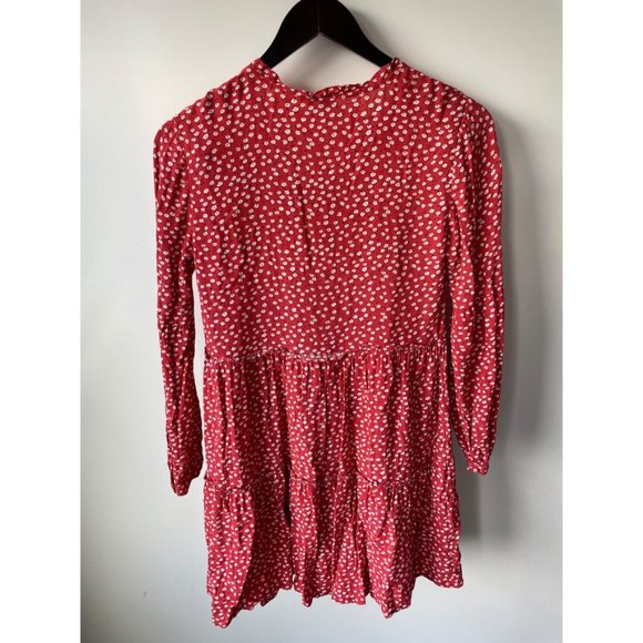 Rails Everly Carmine Daisies Long Sleeve Dress XXS - Picture 4 of 7